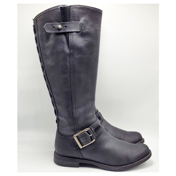 Timberland Savin Hill Leather Knee Hi Riding Boots - Picture 2 of 14